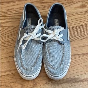 Sperry Gray Boat Shoes